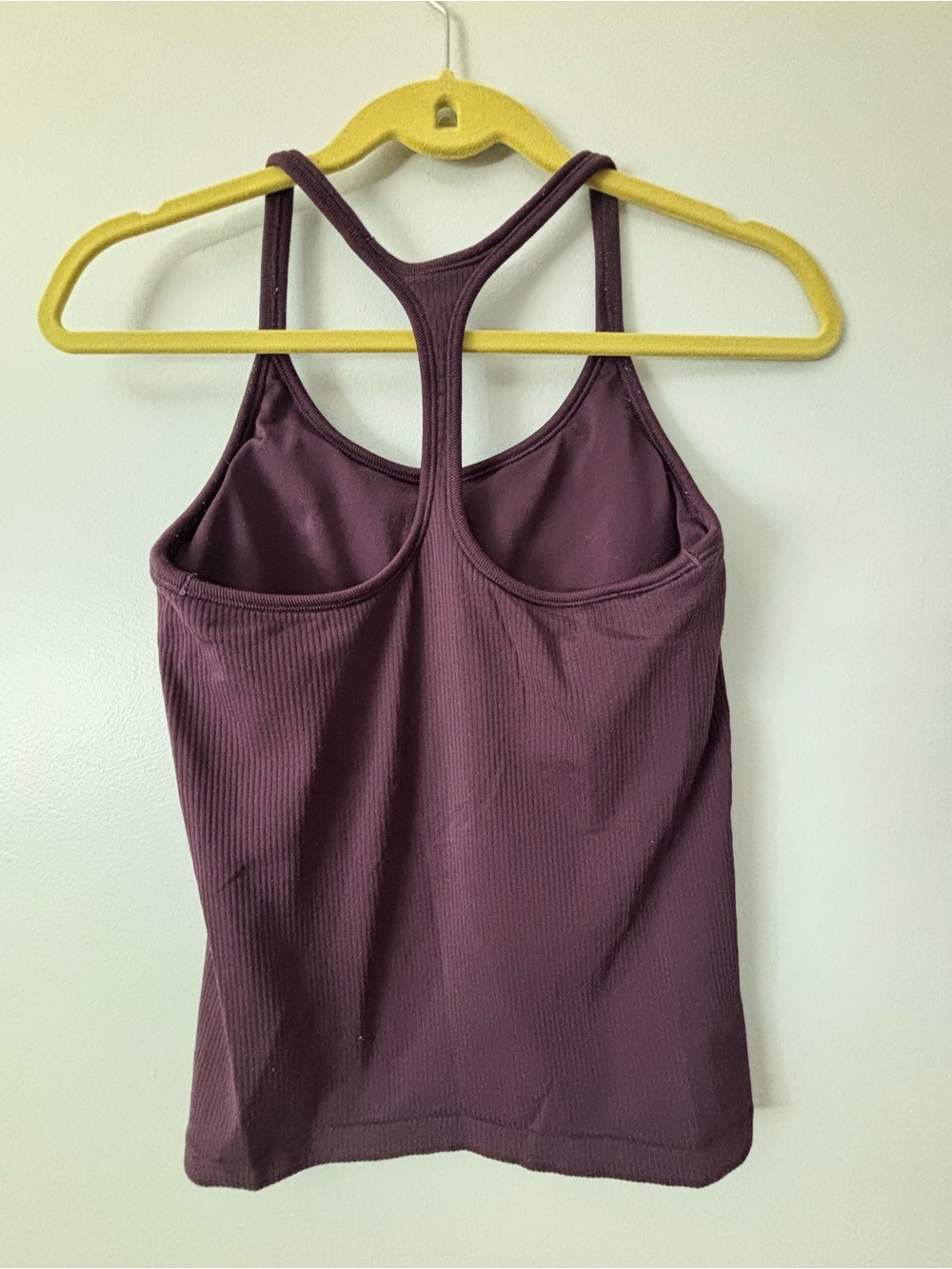 Athleta Ribbed Racerback Tank Top - Plum - Picture 2 of 3